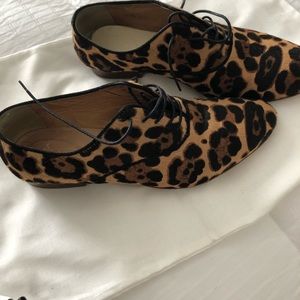 J Crew collection leopard loafer